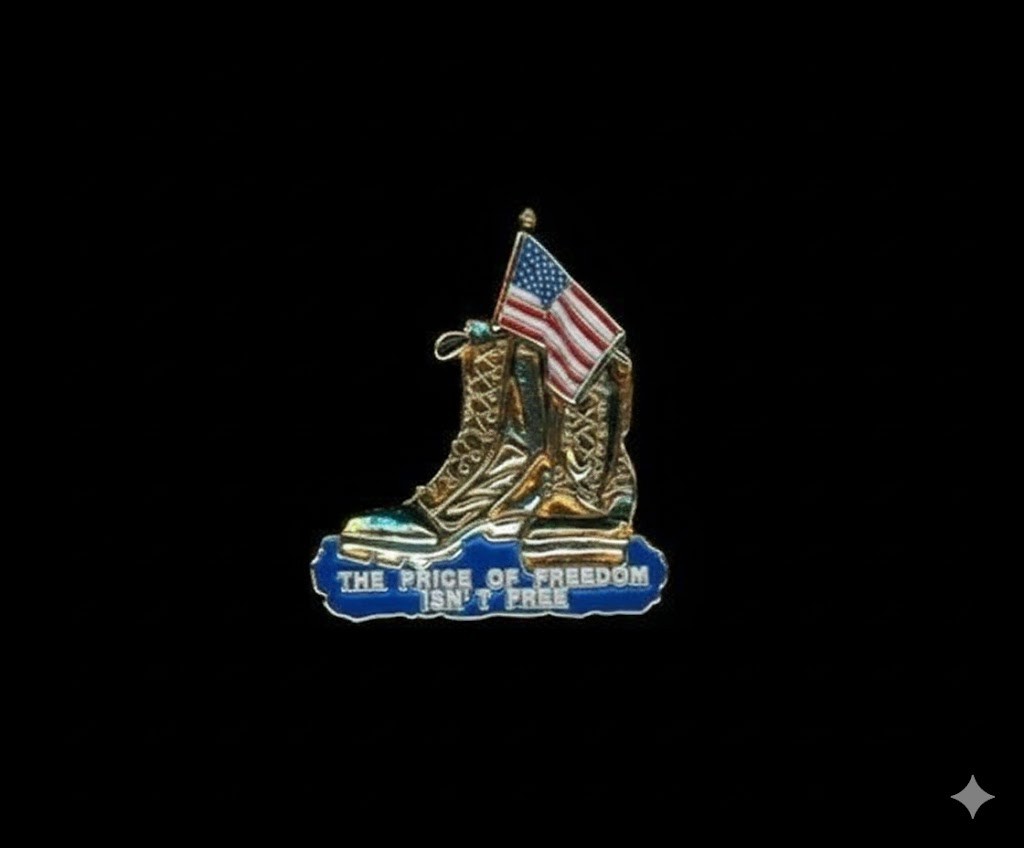 U.S. Military Memorial Price Of Freedom Isn’t Free Lapel Pin – 1.25″