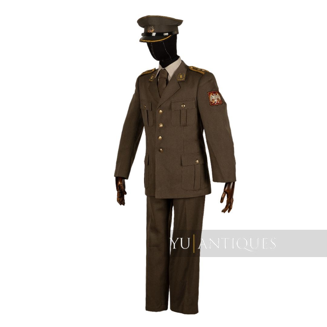 Vintage Bosnian Serb Army VRS Army Colonel Parade Complete Uniform & Cap & Patch