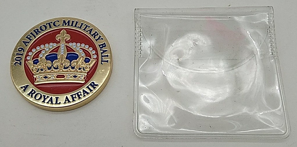US Air Force JROTC 2019 Military Ball Challenge Coin ROYAL AFFAIR Hutto TX-20131