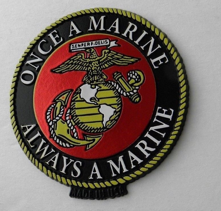 US Marines Corps Once a Marine Always USMC Fridge Magnet Made in the USA 2.5 “