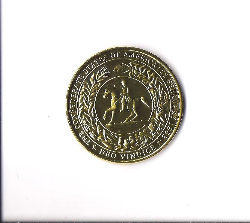Confederate CSA Medallian showing Horse and Rider