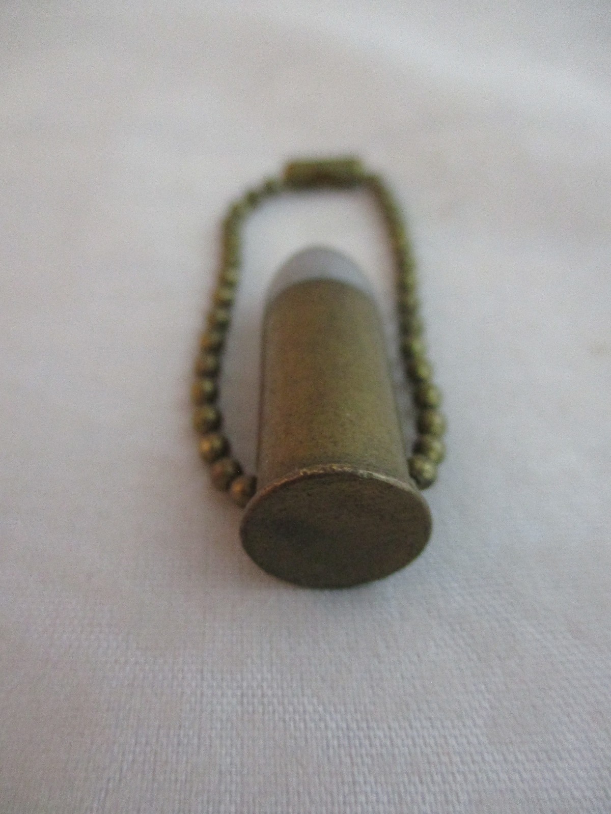 Vtg Fake Faux Bullet Metal Keychain (G)
