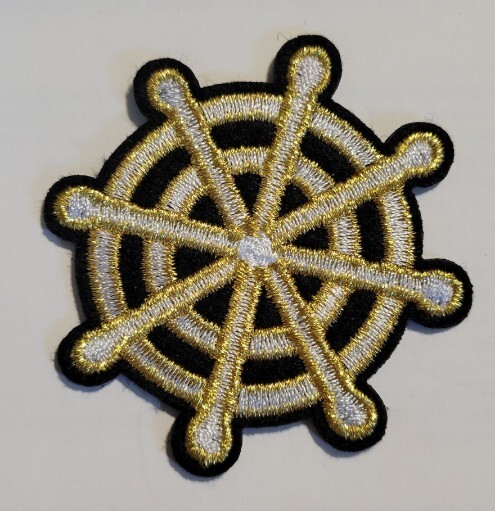 Military Crown Iron on Patches Embroidered Sew on Badges Army Bike Wings. 2.75″