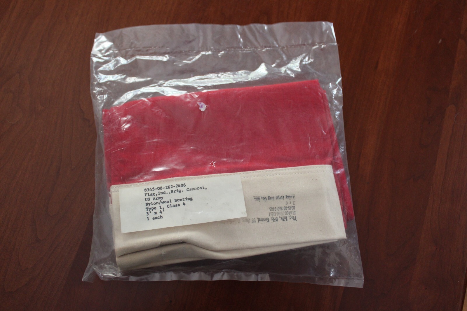 US Brigadier General Flag 8345-00-262-2406 3’x4′ Type I Class 4