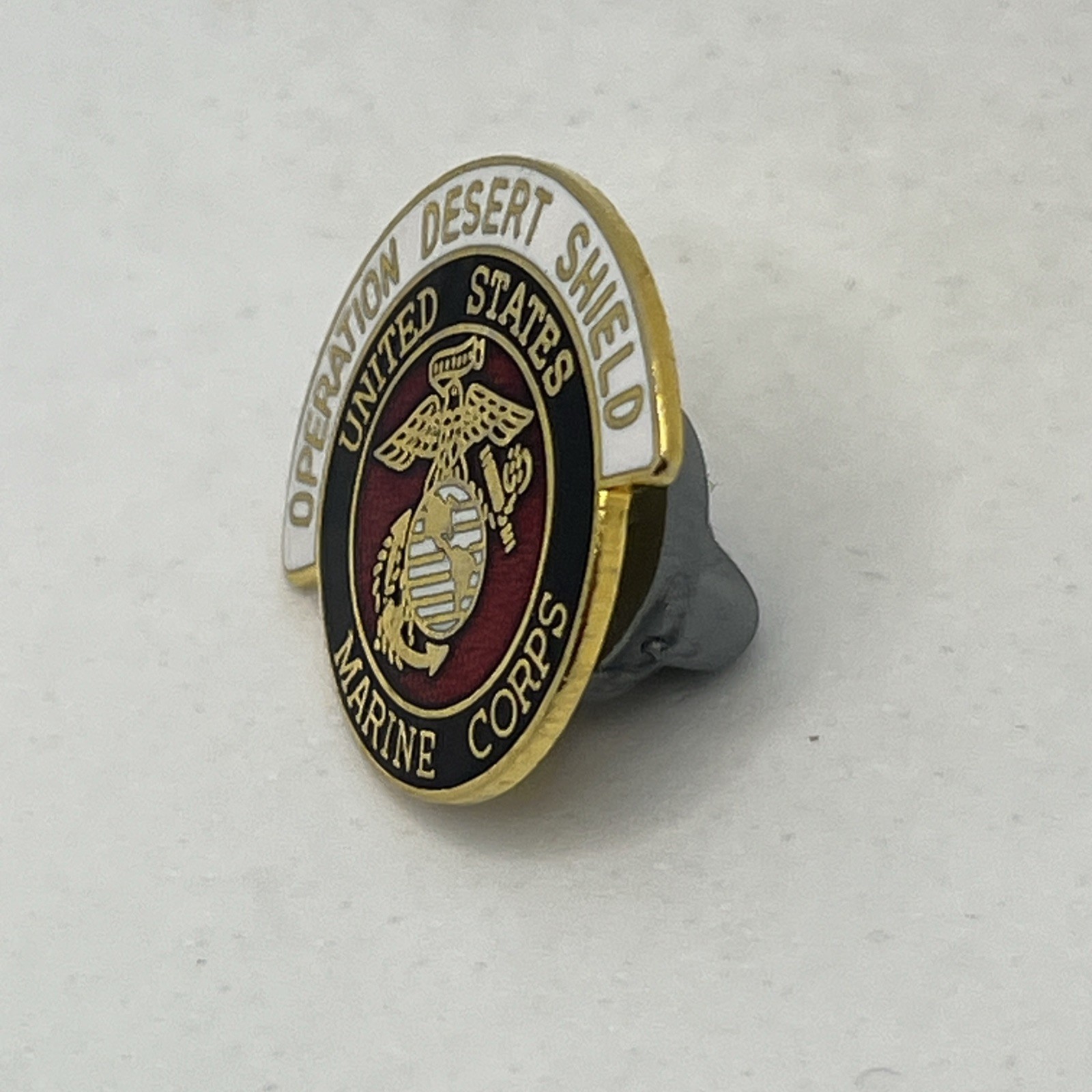 Marine Corps Operation Desert Shield Iraq Gulf War US Military Enamel Hat Pin