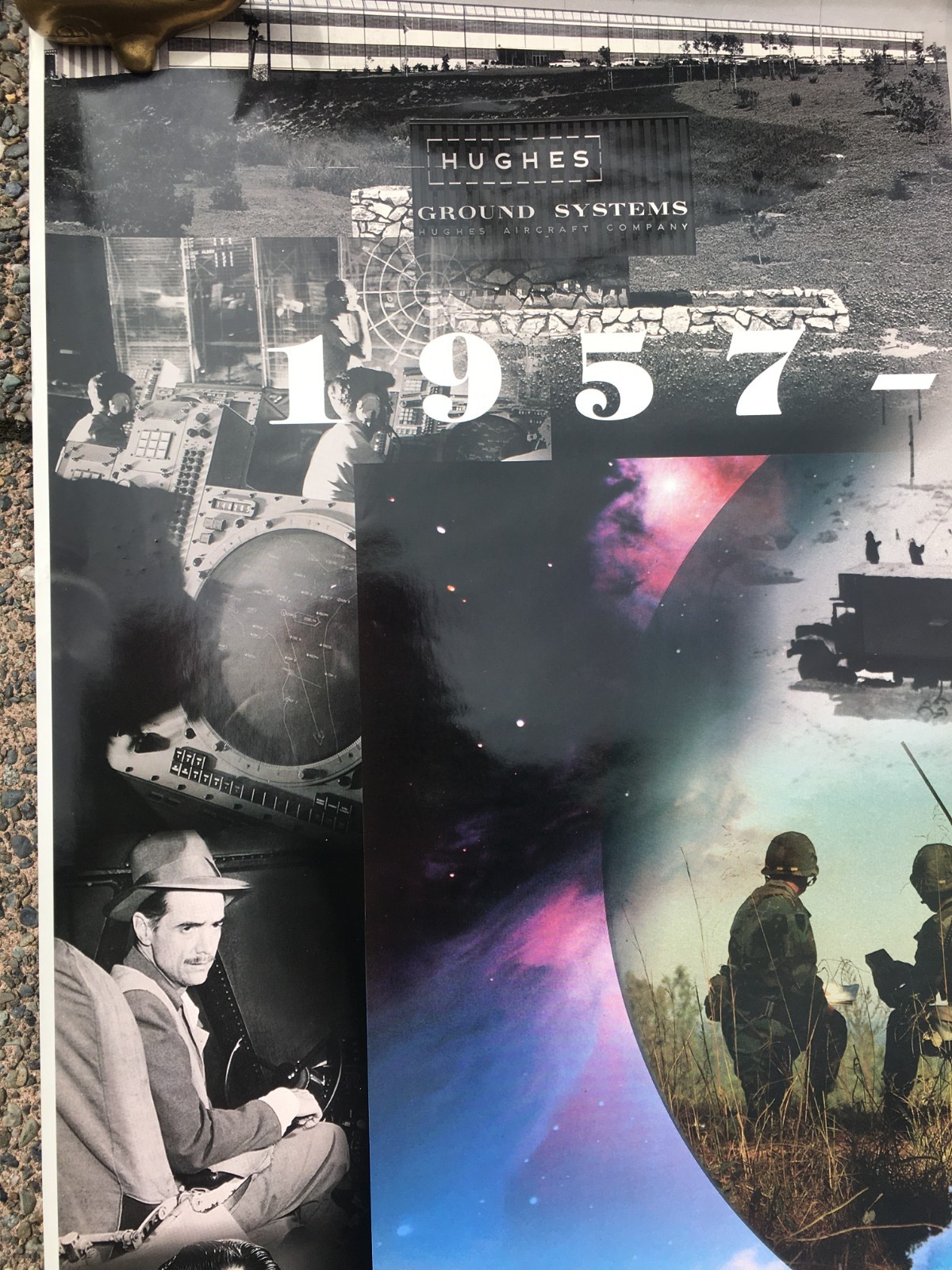 Vintage Hughes Aircraft Poster 1995 Howard GSG Fullerton California 3×2′