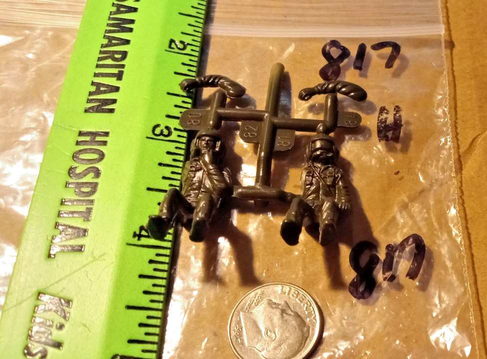 Two (2) Military Pilots For Your Airplane Scale Unknown Package # 817 !!!!!!!!!