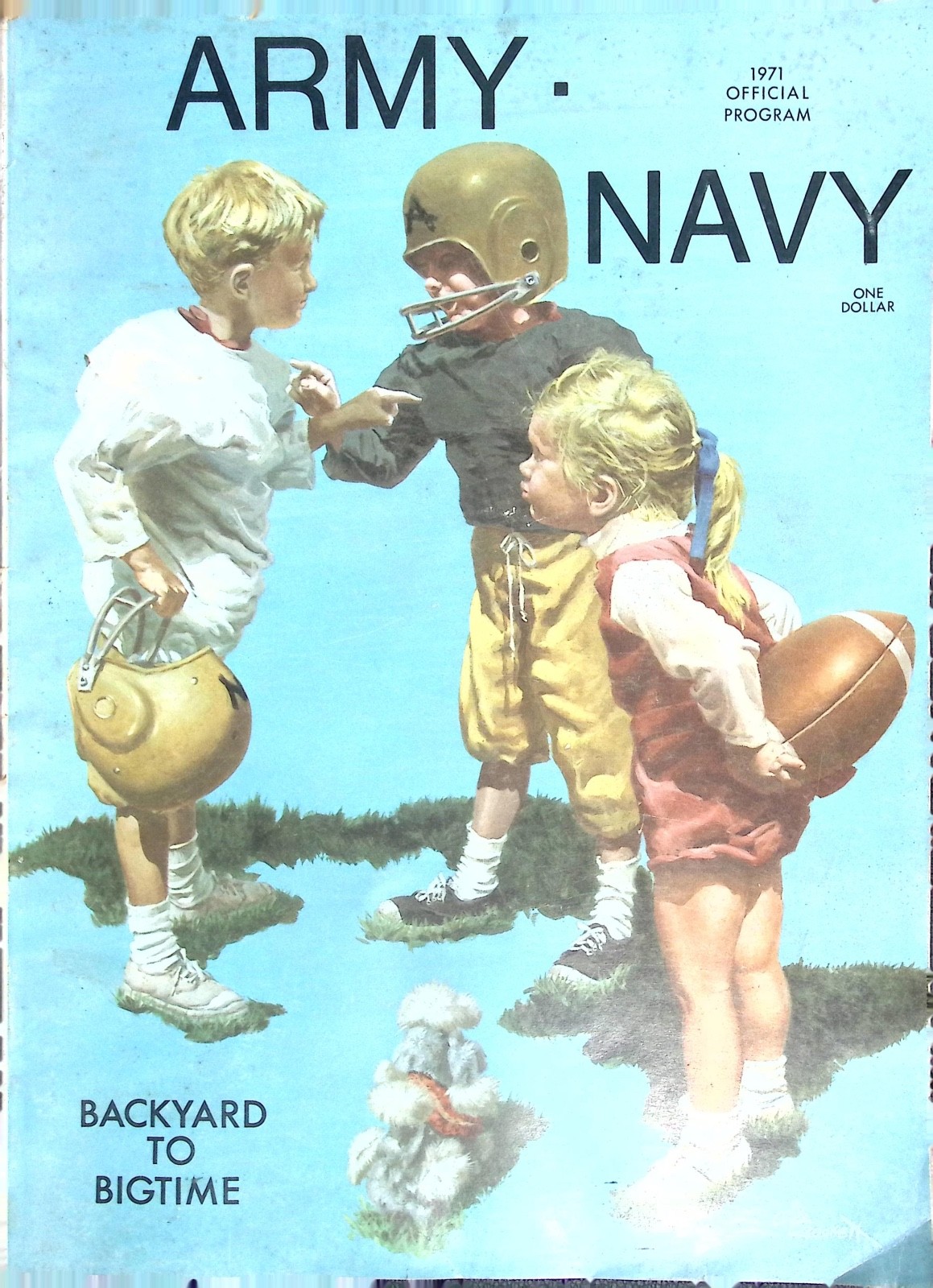 Vintage 1971 Army Navy Football Official Program Philadelphia JFK Stadium Nov 27