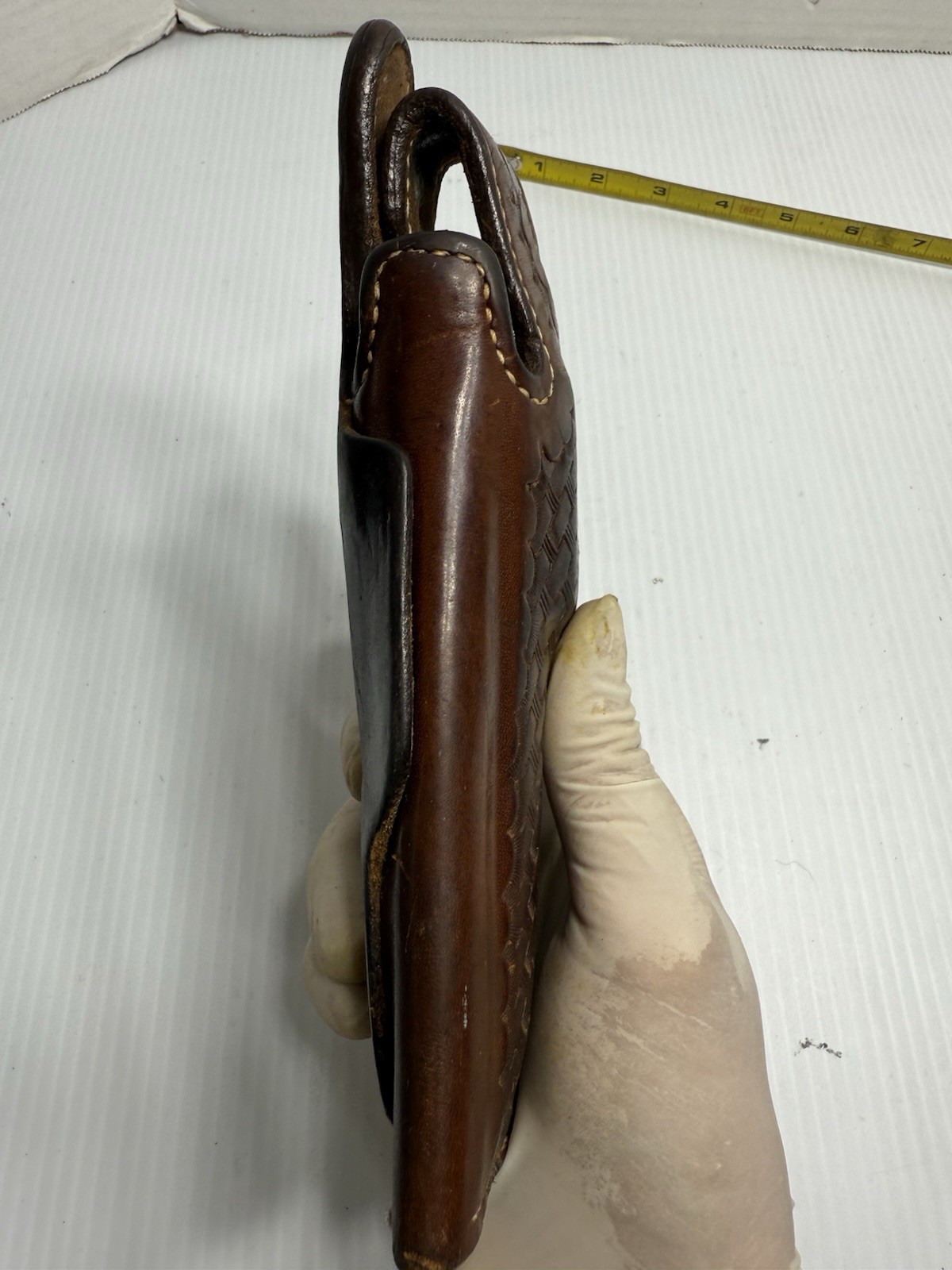 Vintage Bianchi # 5BHL .38 / .357 Smith & Wesson Leather Belt Holster Brown