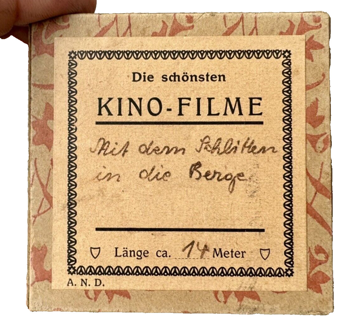 Kino- Film – 1 3/8in – with The Sled IN Die Mountains – 45 11/12ft – Incl.