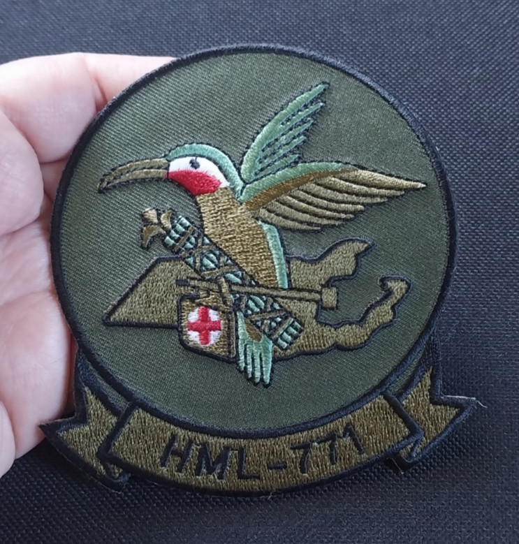 HML-771 Marine Light Helicopter Squadron USMC US Military Patch HUMMERS