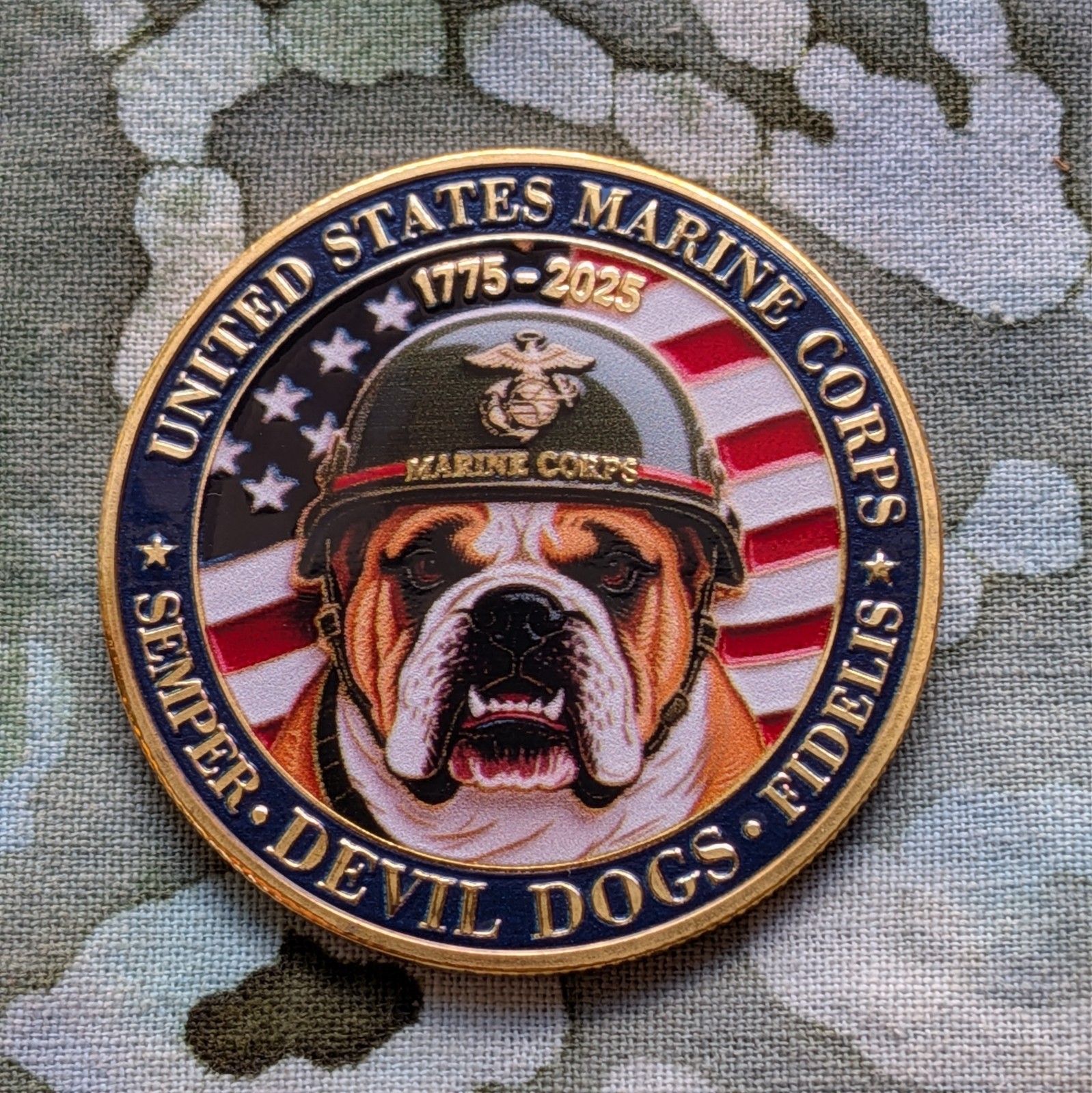 250th Anniversary US Marines Devil Dogs Challenge Commemorative Coin Mint!
