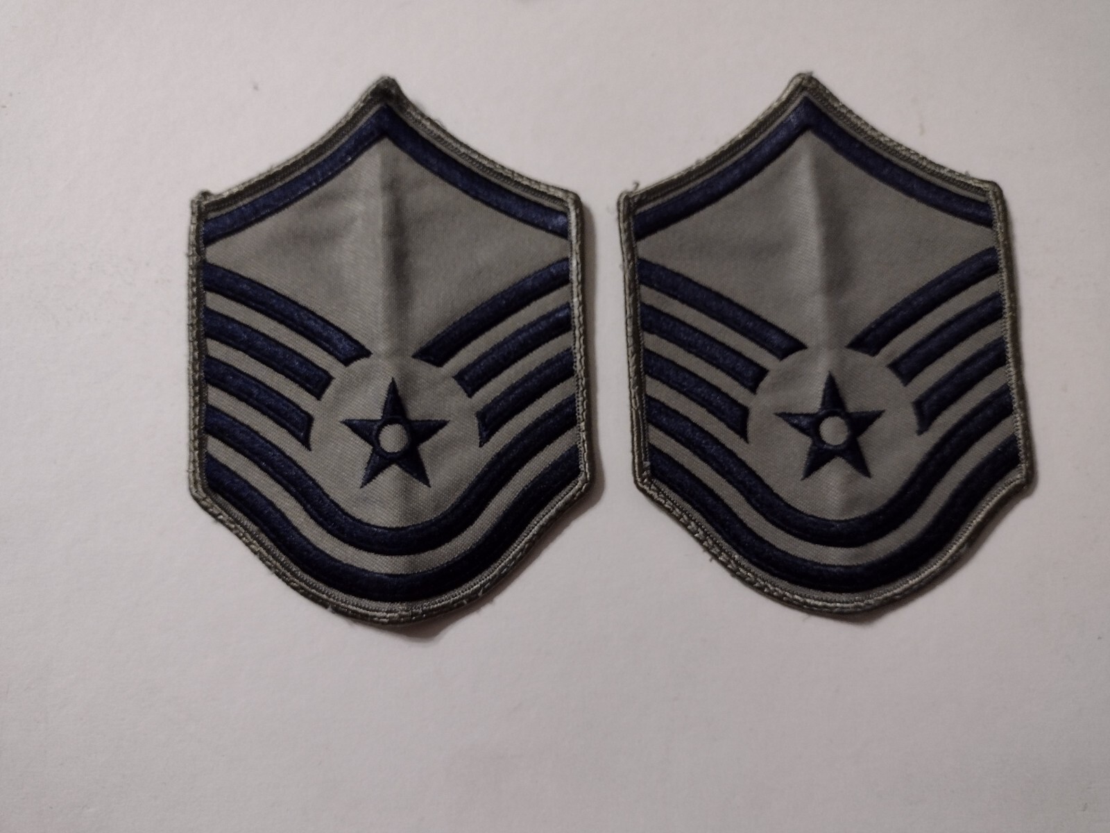 USAF MASTER SERGEANT ABU E-7 RANK INSIGNIA CHEVRONS PAIR – USED