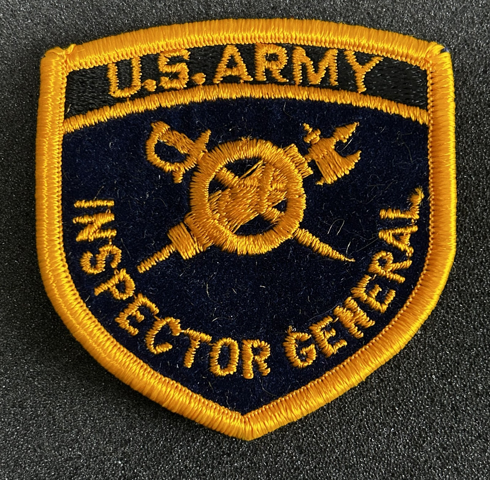 US Army Patch – Inspector General (Approx 2 3/4″ velvet)