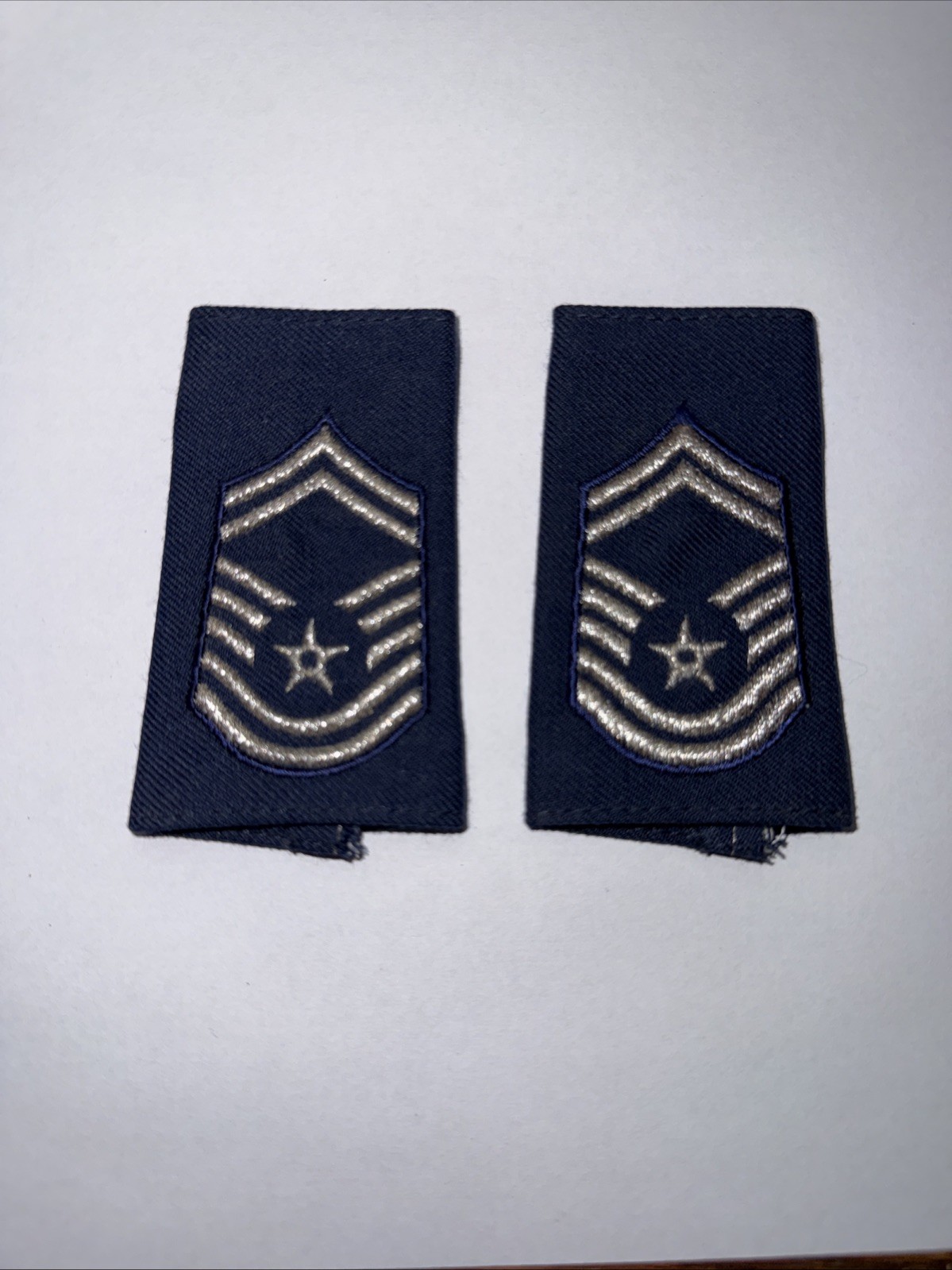 USAF Senior Master Sergeant Men E-8 Large Shoulder Loop Mark Cloth Insignia Nip