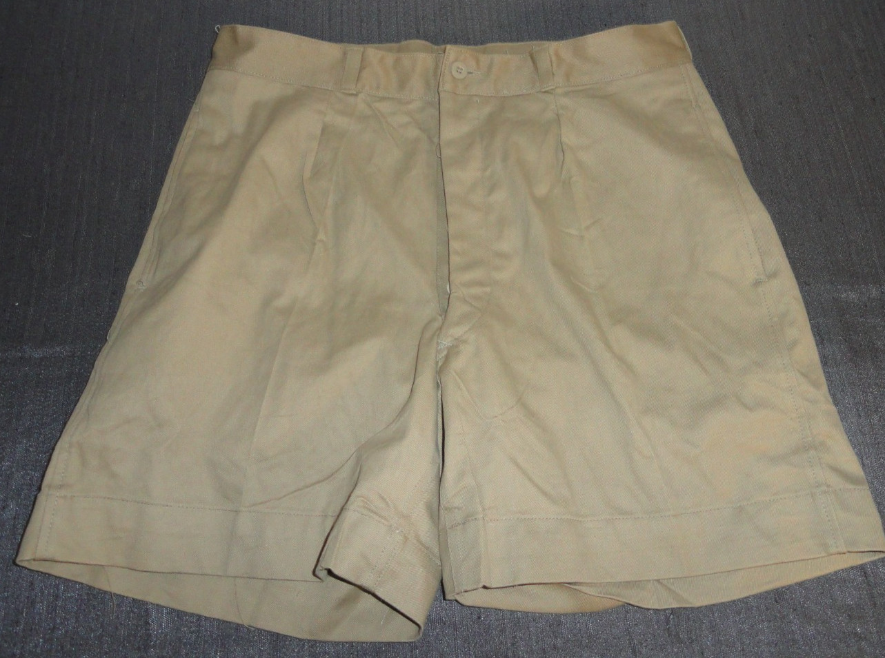 DEADSTOCK M-52 M 1952 Military French Shorts Khaki Tan Uniform Shorts 35X7