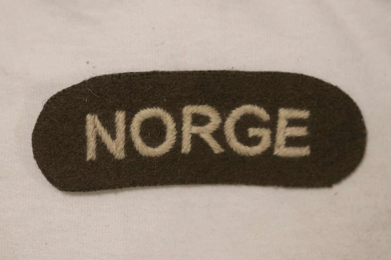WW2 PATTERN NORGE NORWEGIAN NORWAY ARMY CLOTH SHOULDER TITLE PATCH BADGE X1