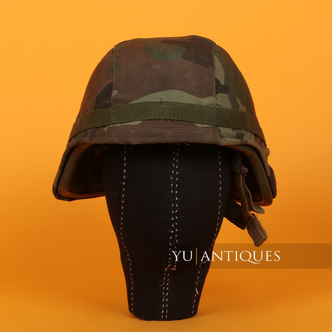 Yugoslavia Serbia Armed Forces Woodland Camouflage Cover & M97 Hel met Casque