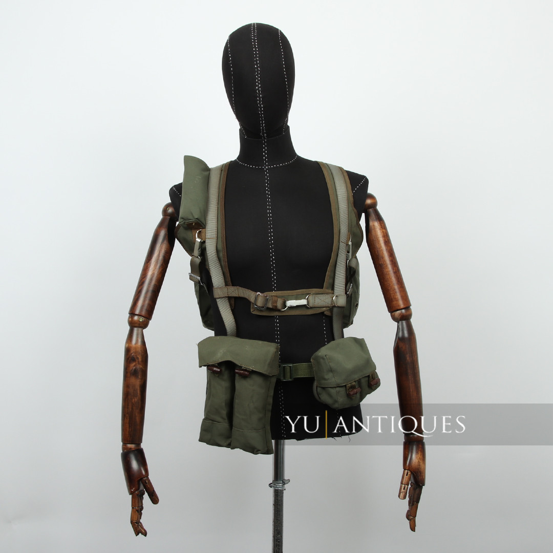 Vintage Genuine Yugoslavia Serbia Paratrooper 63rd Brigade Parachute Backpack
