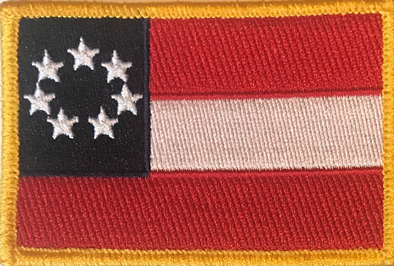 FIRST NATIONAL CONFEDERATE PATCH – 1st REBEL – DIXIE * CIVIL WAR VEST PATCH
