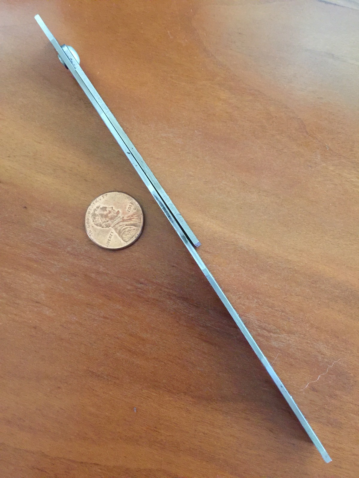 Military Special Use Steel Ruler Unknown Origins/Markings CV-A Prop Navy Aero
