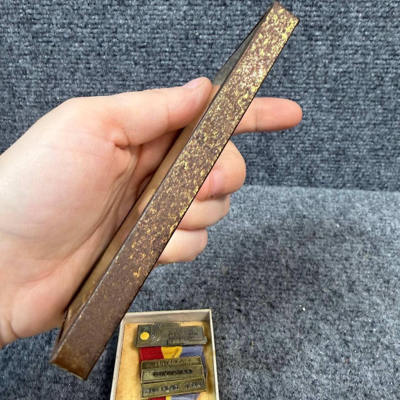 Vintage NRA Center Fire National Course Civilian 2nd Place Team Medal w Case