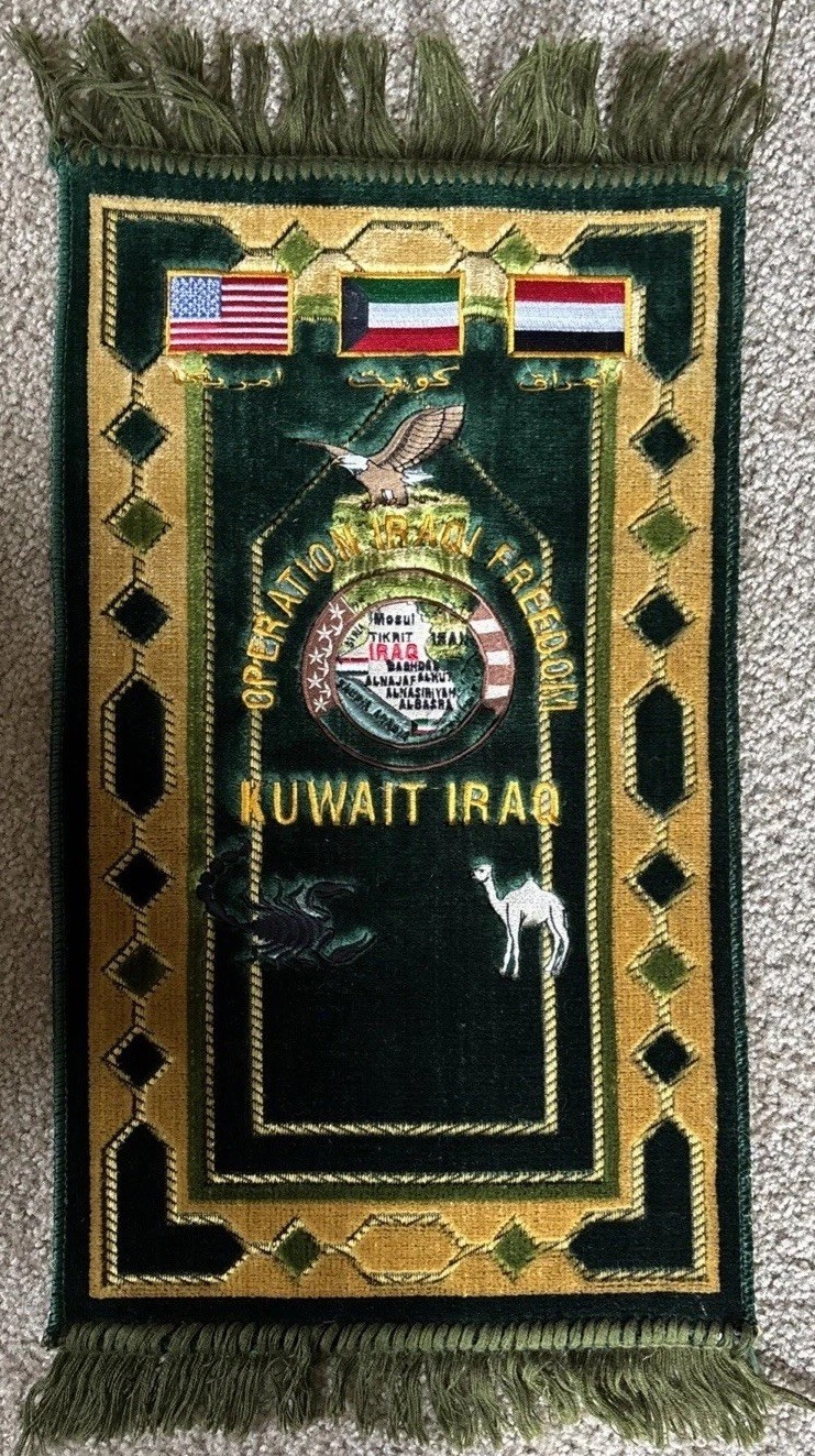 Operation Iraqi Freedom Kuwait Iraq Tapestry Made in Turkey