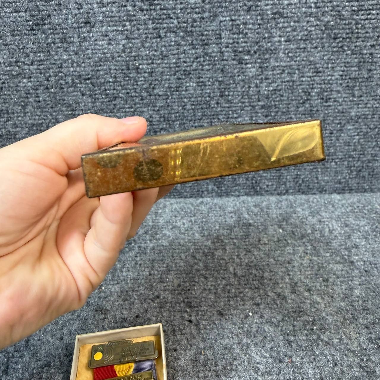Vintage NRA Center Fire National Course Civilian 2nd Place Team Medal w Case
