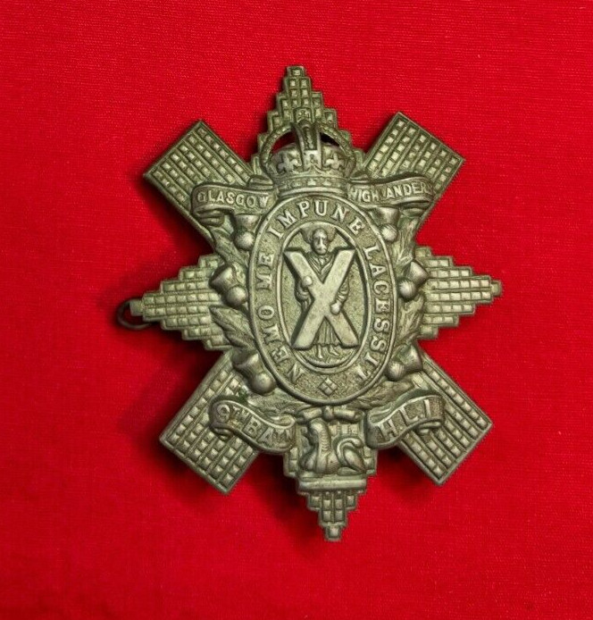 Glasgow Highlander 9th Battalion Highland Light Infantry Cap Badge US SELLER