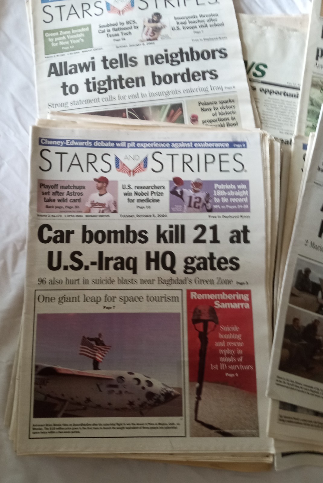 Early 2000’s Iraq War Stars & Stripes / Desert Voice 100+ Editions, HUGE LOT!