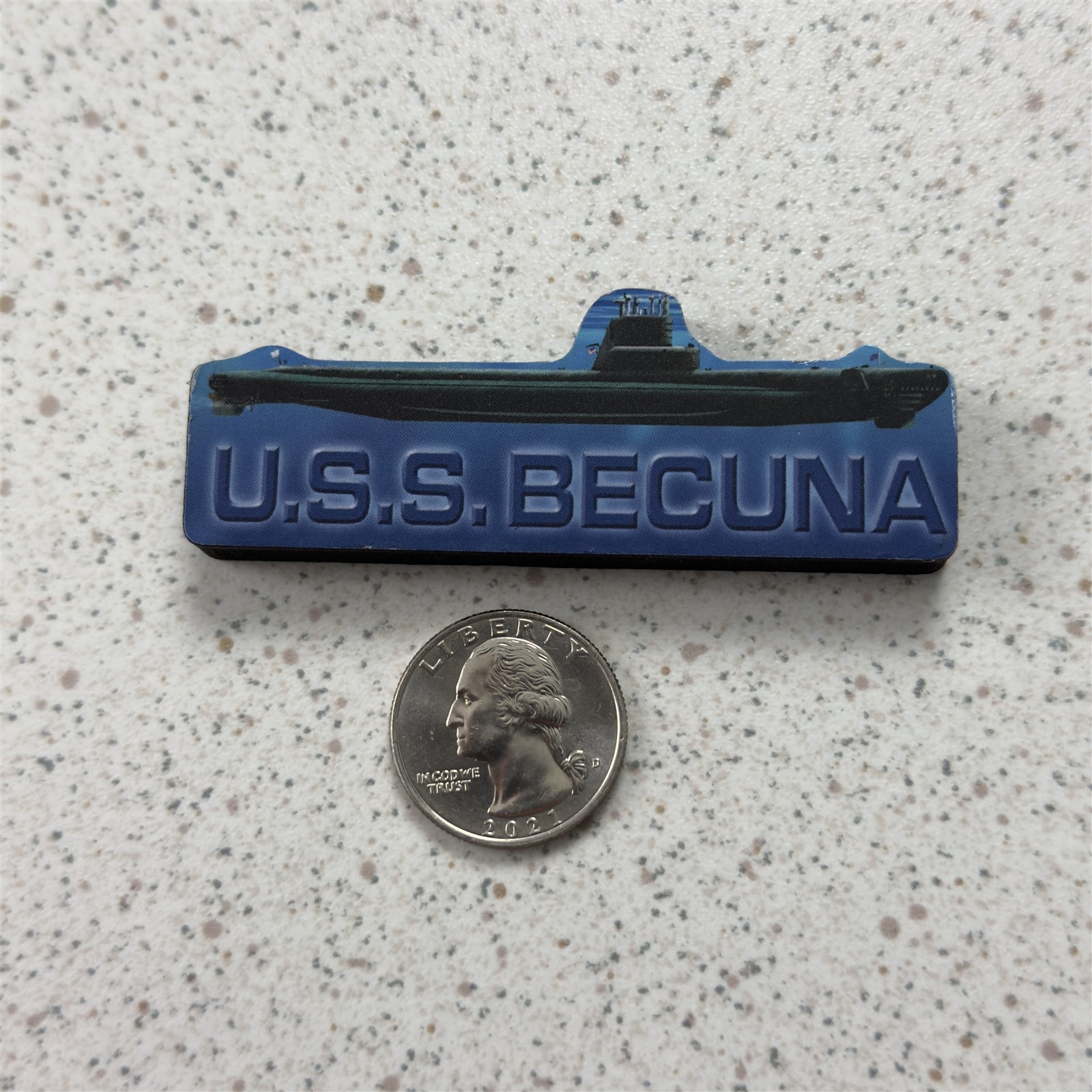 U.S.S. Becuna SS-319 Souvenir USN US Navy Souvenir Military Magnet #53039
