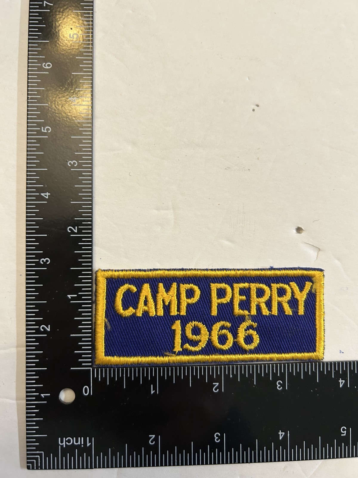 MH2218 Original US Army Unit Patch Camp Perry 1966 (Shooting Matches) IR46D