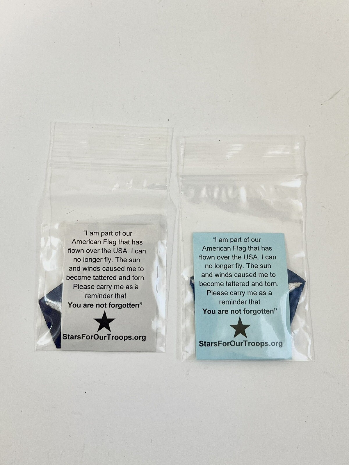 Star from US Flag Remembering Fallen Troops STARS FOR OUR TROOPS USA Memorabilia