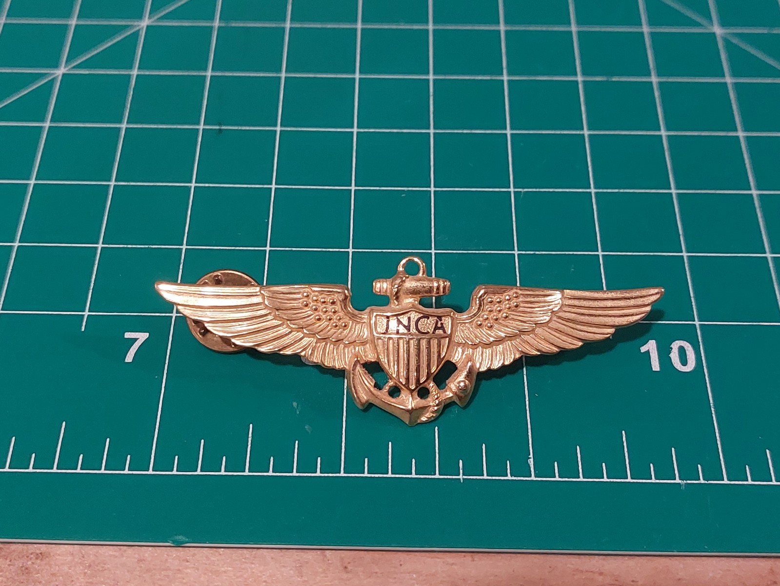 Naval Aviator Pilot 2 3/4 Inch Wings Pin Badge by Gemsco INCA USMC 298