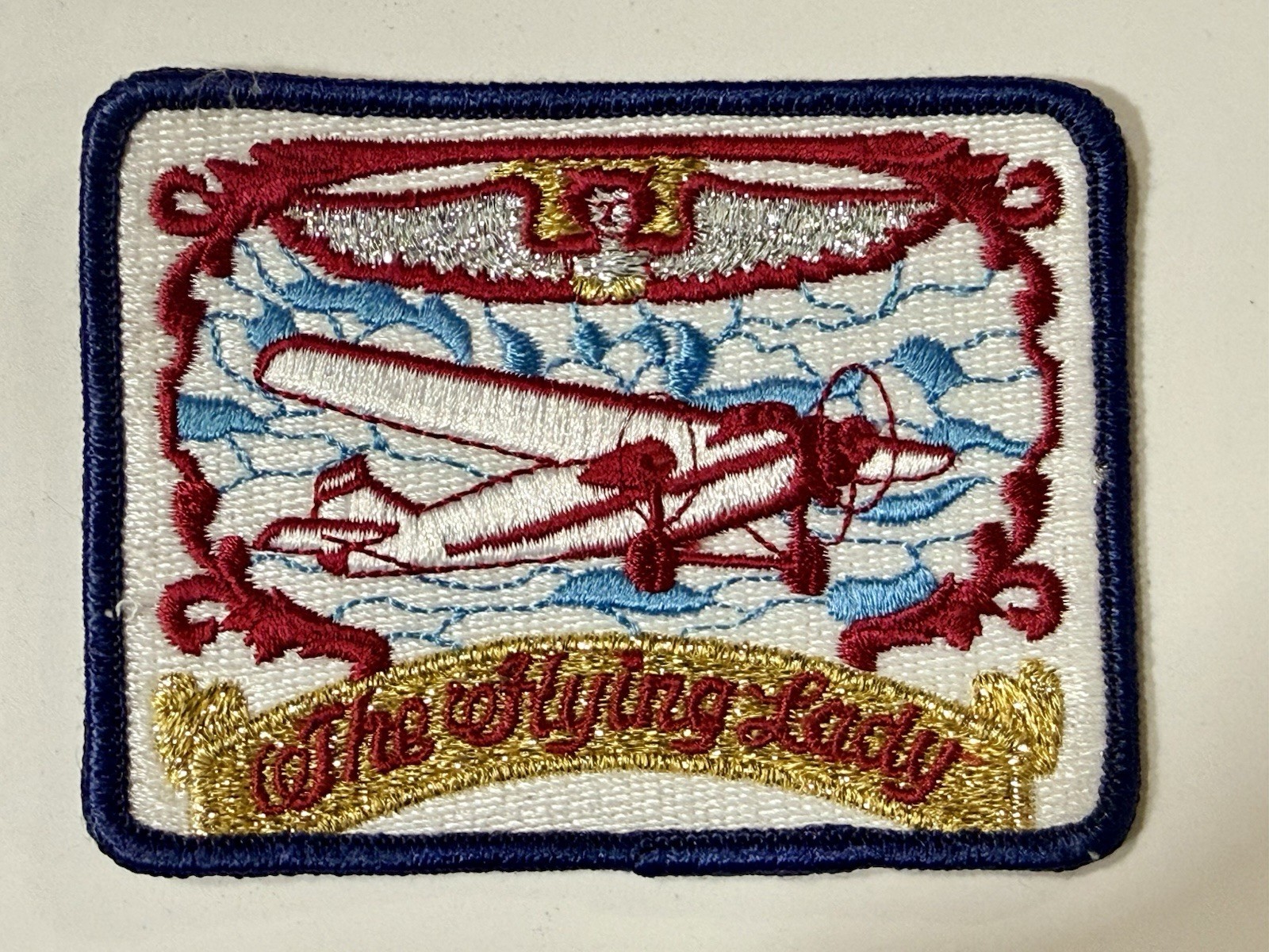 Original Vintage US Air Force “THE FLYING LADY” 4”x3” Embroidered Patch