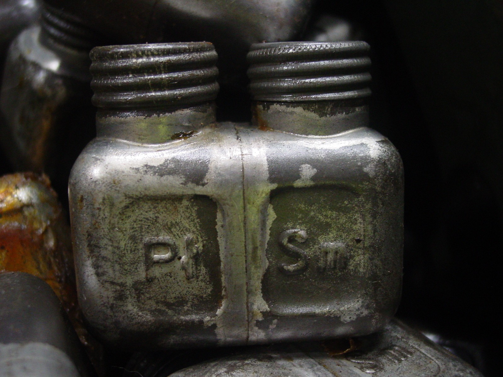 Vintage Military Polish Gun Rifle Oiler Oil Can Pi Sm Embossed