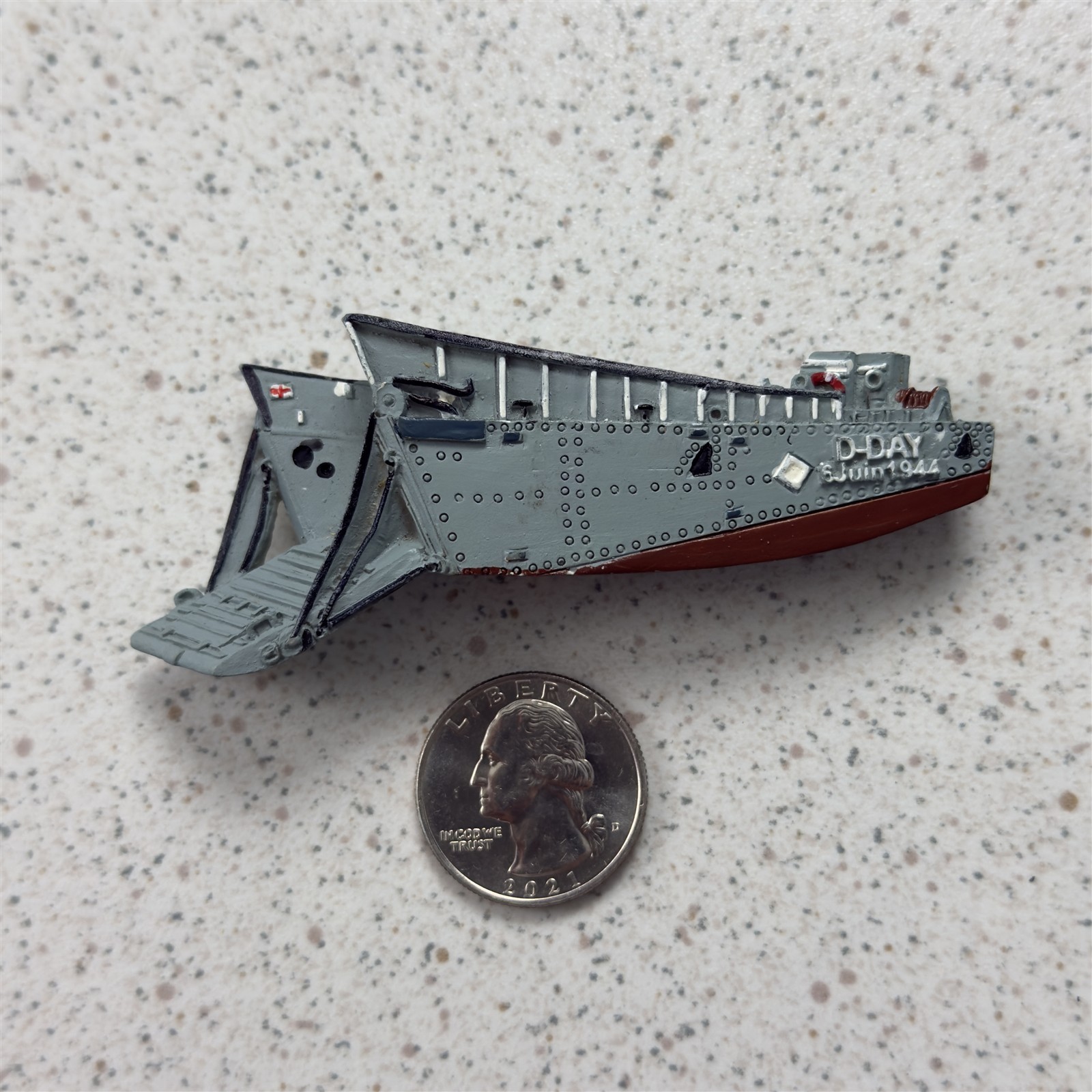 D-Day June 1944 WWII LCVP Higgins Boat Souvenir Magnet #53075