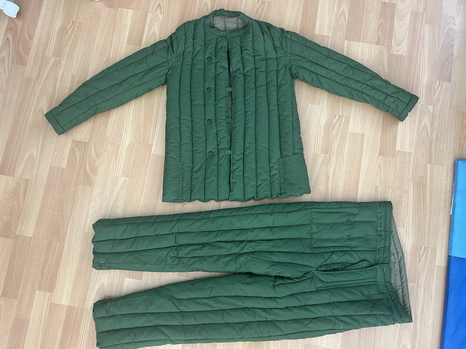 Soviet Chinese winter telogreika jacket and pants PLA submarine uniform