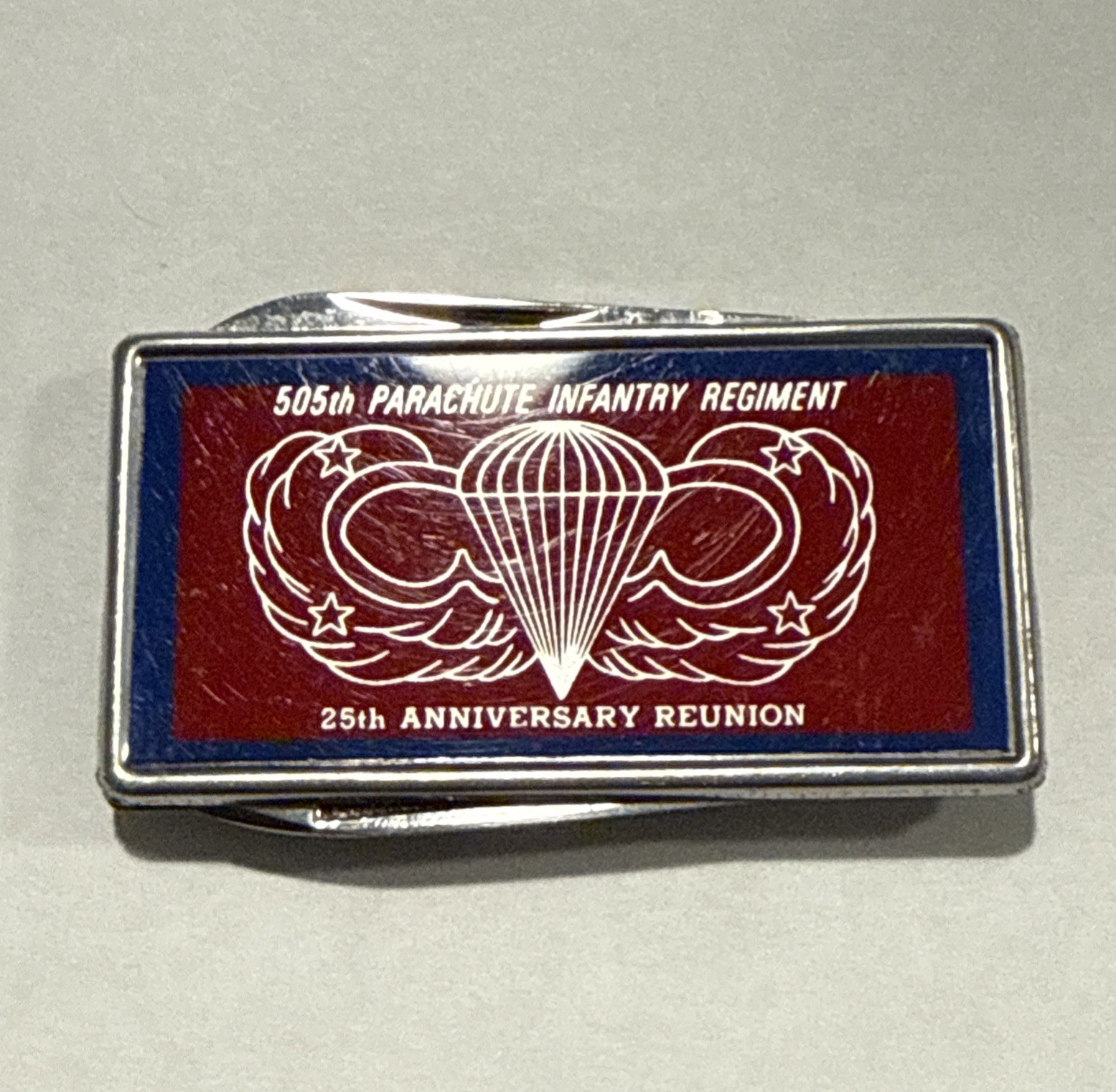 505th Parachute Infantry Regiment 25th Anniversary Reunion 1967 Pocket Knife BB5
