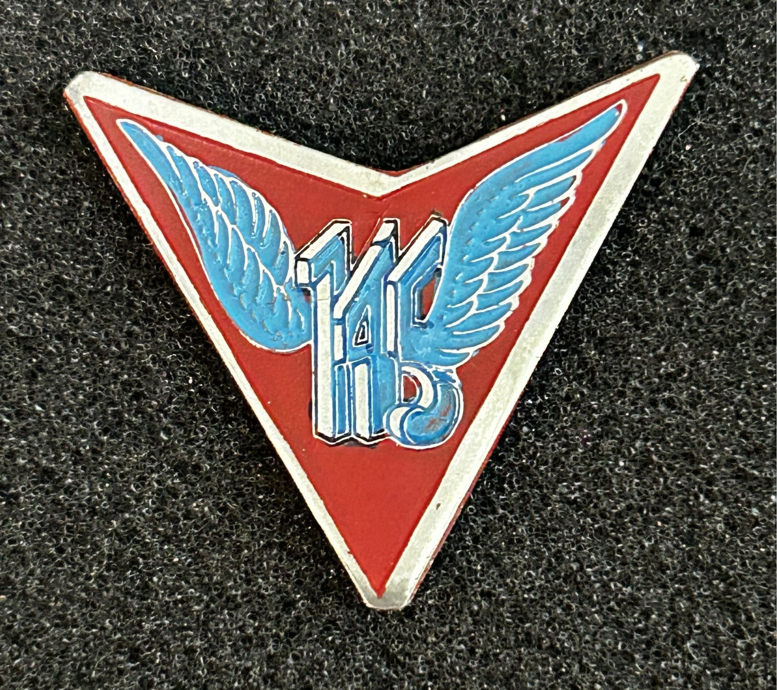 US Army DUI, DI, Crest: 145th Aviation Battalion, Hand Painted, “Beercan”