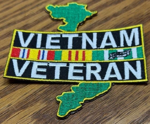 Vietnam Veteran Map Embroidered Patch Sew On or Iron On – NEW