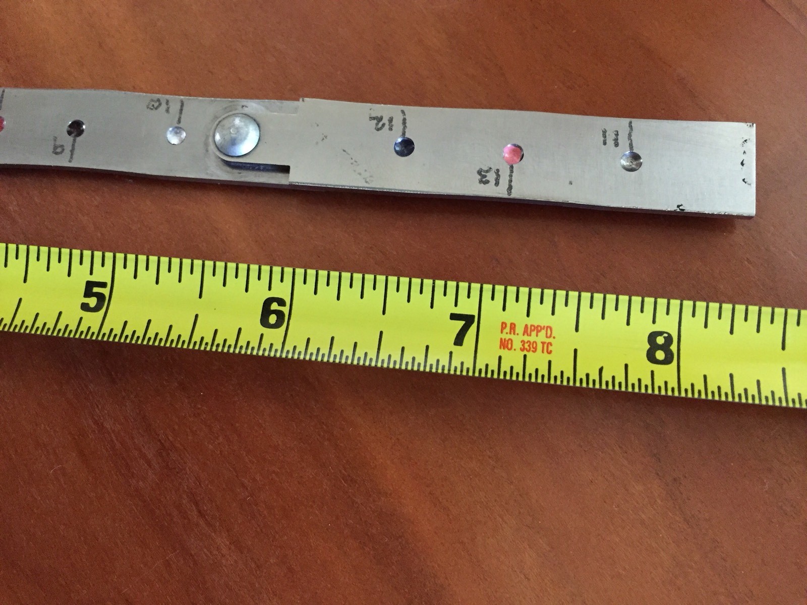 Military Special Use Steel Ruler Unknown Origins/Markings CV-A Prop Navy Aero