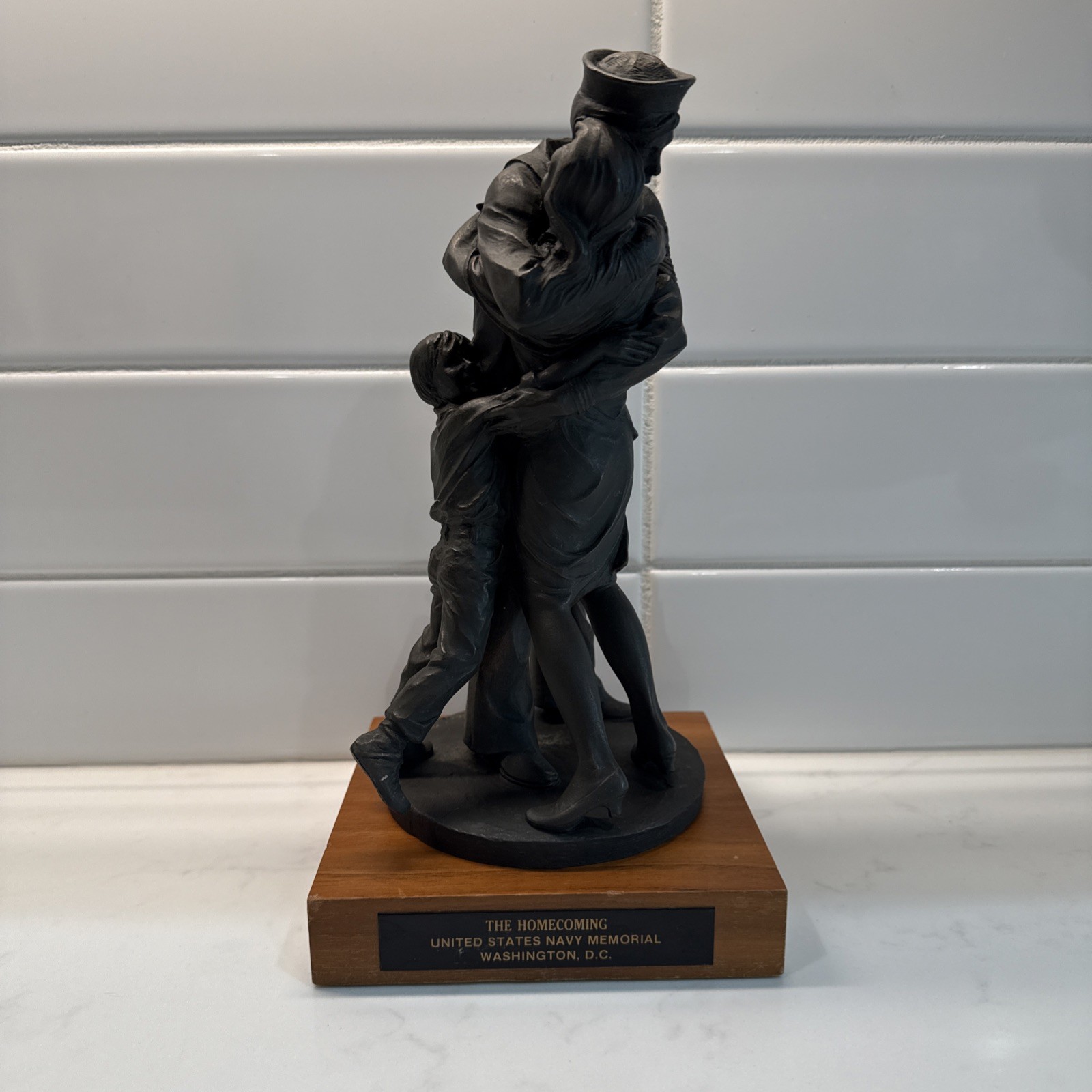 The Homecoming US Navy Memorial 9 3/4” Tall Marked Bleifeld ‘90