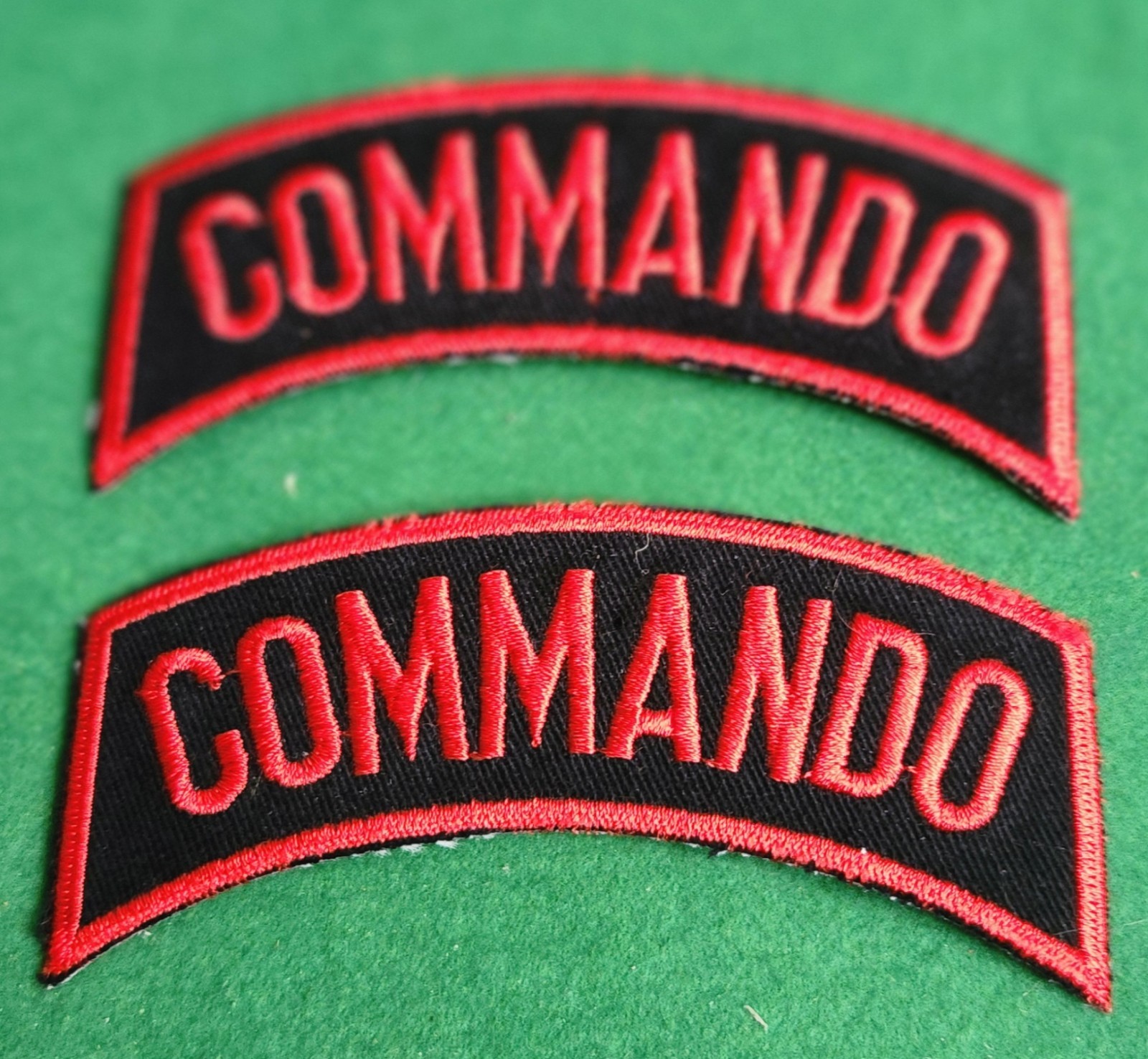 ARMY TAB “COMMANDO” Embroidered Shoulder Patch 4-1/2″ (0217) Old New Stock