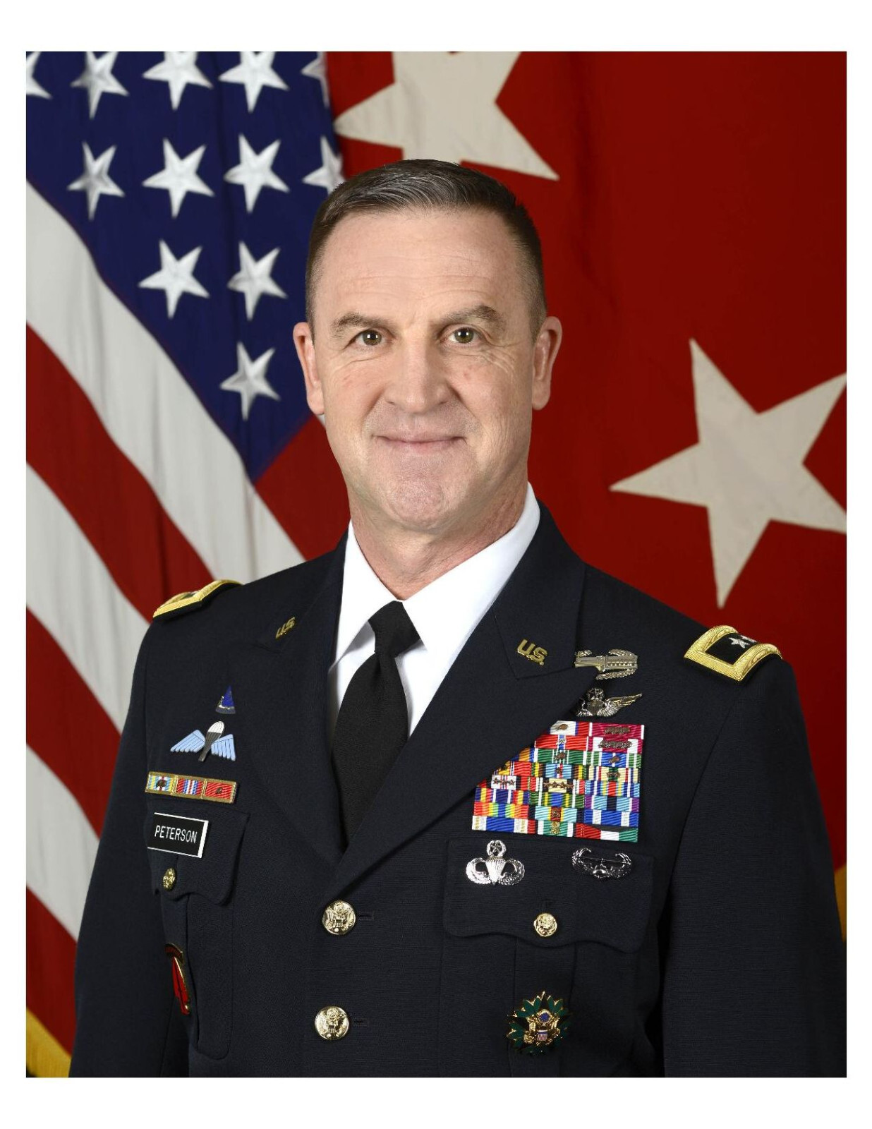 United States Army General Erik C. Peterson 8×10 Portrait Photo On 8.5″ x 11″