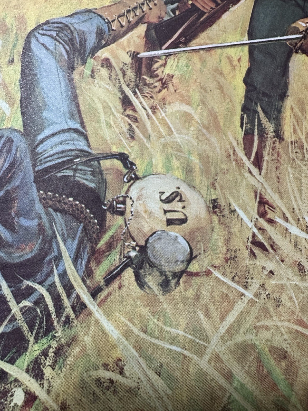 US Army Poster “Gatlings To The Assault” -H. Chas McBarron Jr. -1950s War Office