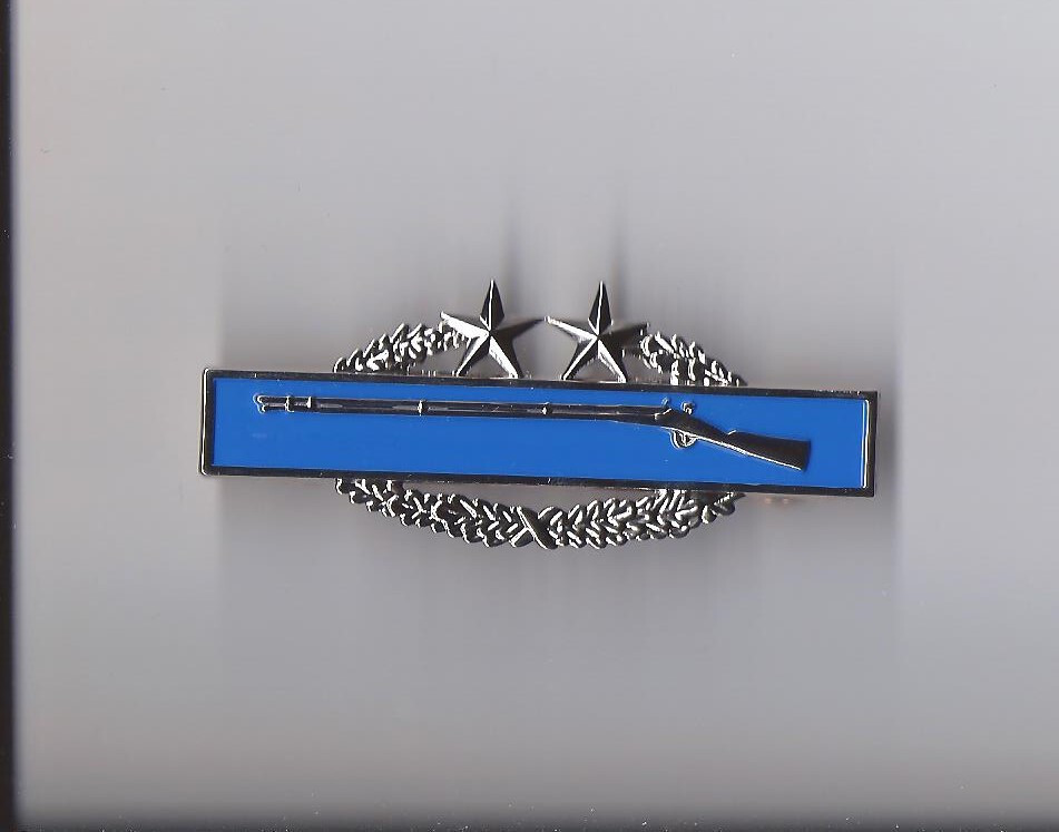 Combat Infantry Badge 3rd Award Third Award Rifle CIB USA Made Genuine Vanguard