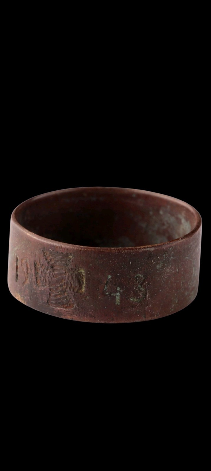 Trench art WW2 ring WWII Soldiers AMULET Antique Handmade Unique Rare Soldiers