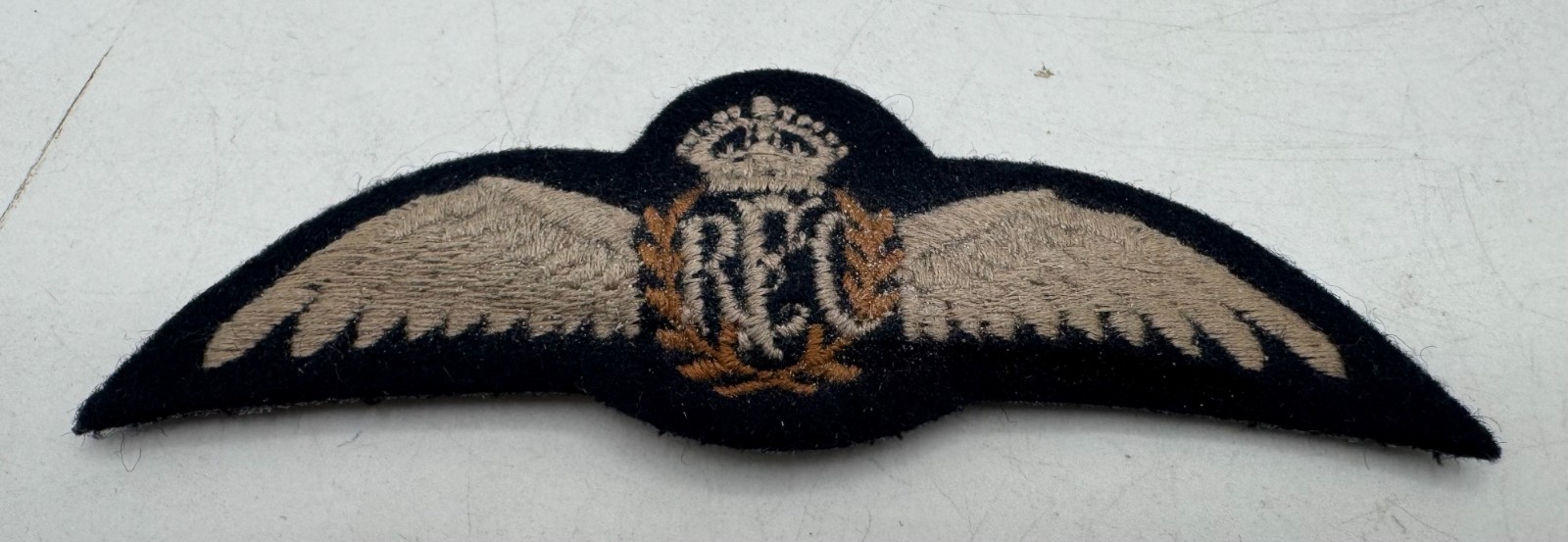 Canadian Army RFC Royal Flying Corps Pilot Wings Patch Badge Insignia Post WW2