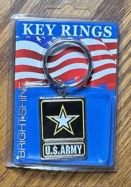 U.S. Army Key Ring Stunning Vivid Colored Enamel NEW